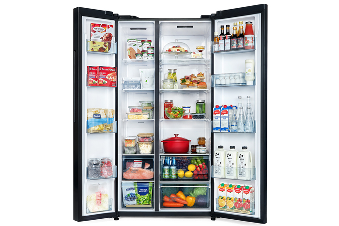 Tủ lạnh Hitachi Inverter 656 lít Side By Side HRSN9713ESGBKVN